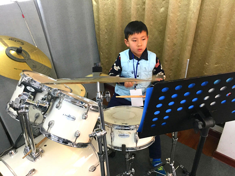 吴涛鼓校学员在中国音乐学院考级